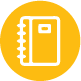 yellow notebook icon